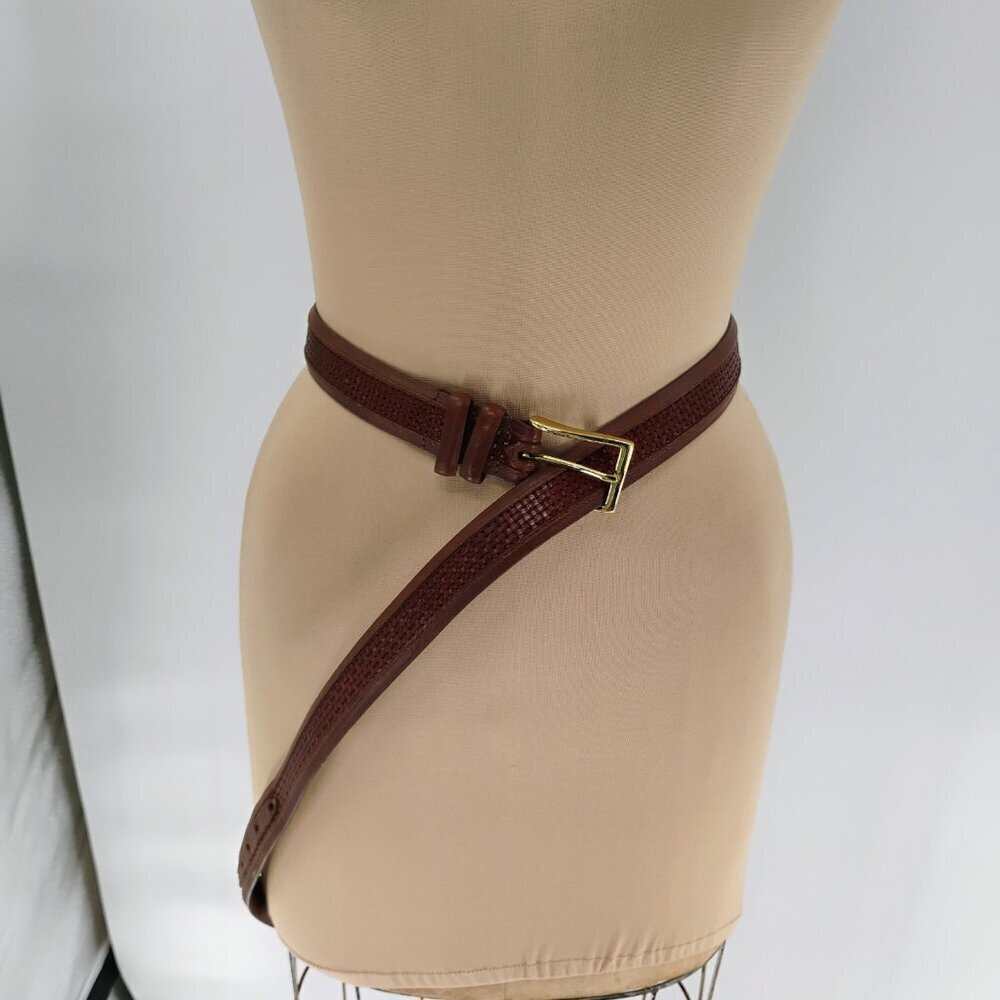 Allen Edmonds‎ Dress Belt 100/40 Wide Basic Calfskin Leather #28090 Brown USA